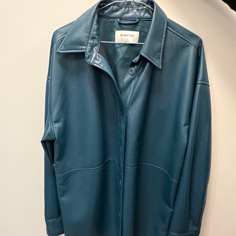 Excellent condition Babaton faux leather jacket sz m